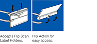 Flip Scan Label Holders Detail